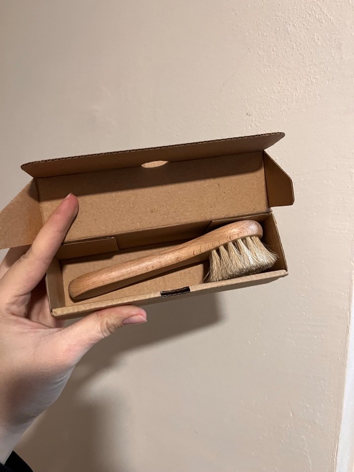 Doğal At Kılı Yüz Bakım Fırçası - Görsel 2