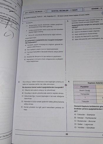 Beden Renk AYT Türk Dili ve Edebiyatı ve sosyal Branş Denemeleri