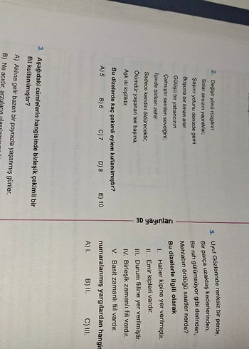 tyt turkce denemesi 15li ve dil bilgisi konu anlatimli test