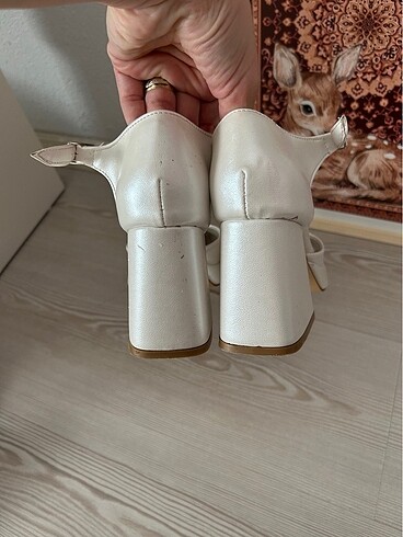 Gelin Ayakkabısı Kalın Topuk - Görsel 5