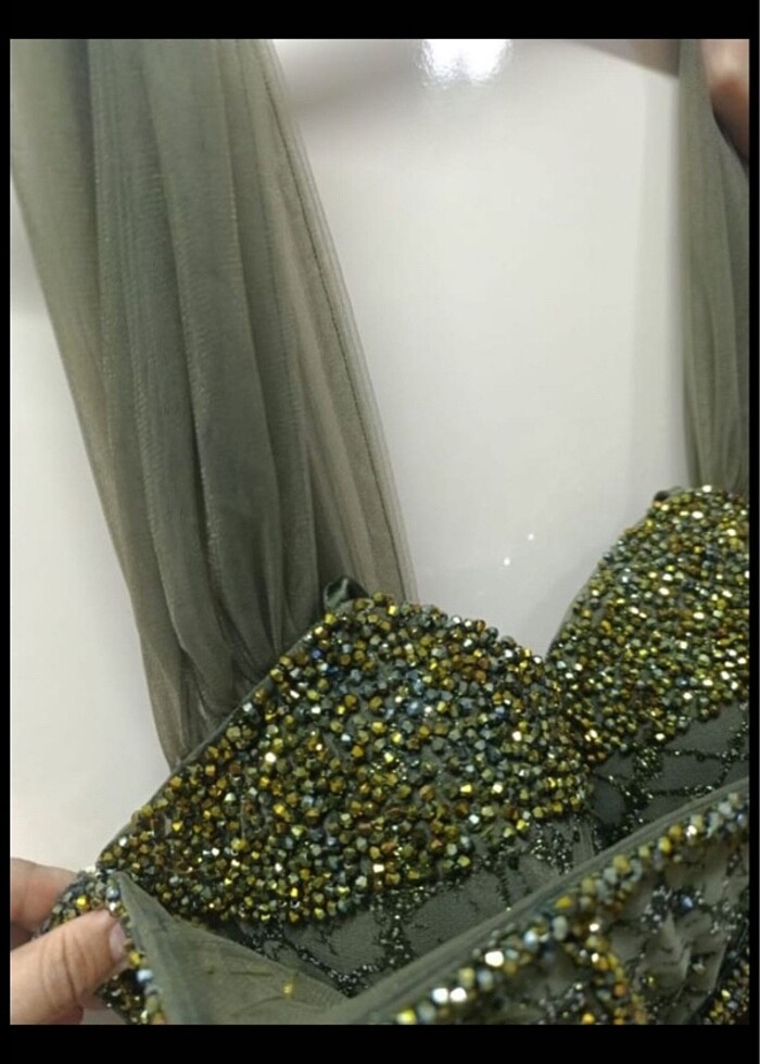 Acil satılık nişanlık abiye - Görsel 5