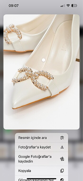 Nikah davet şık taşlı abiye ayakkabı - Görsel 6