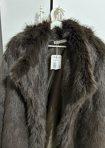 Kahverengi Leopar Desenli Kadın Suni Kürk - Görsel 2