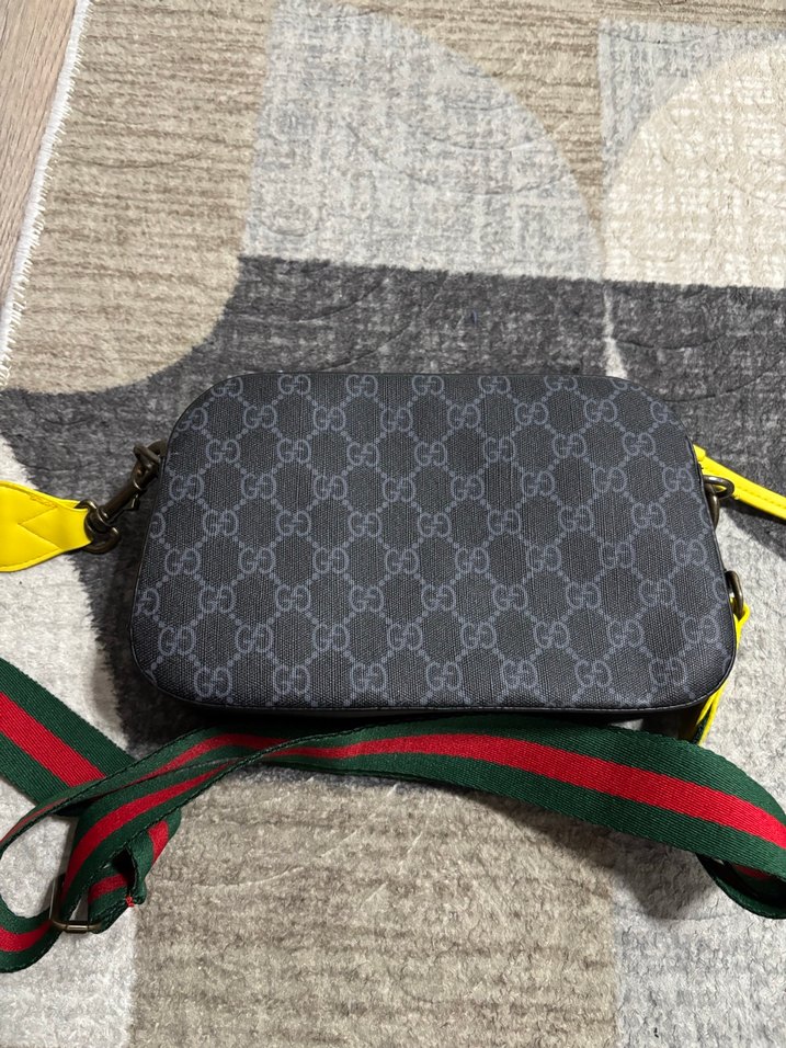 Gri Baskılı Gucci  Çanta - Görsel 2