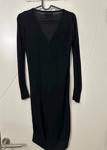 Bershka Siyah Uzun Hırka - Görsel 3