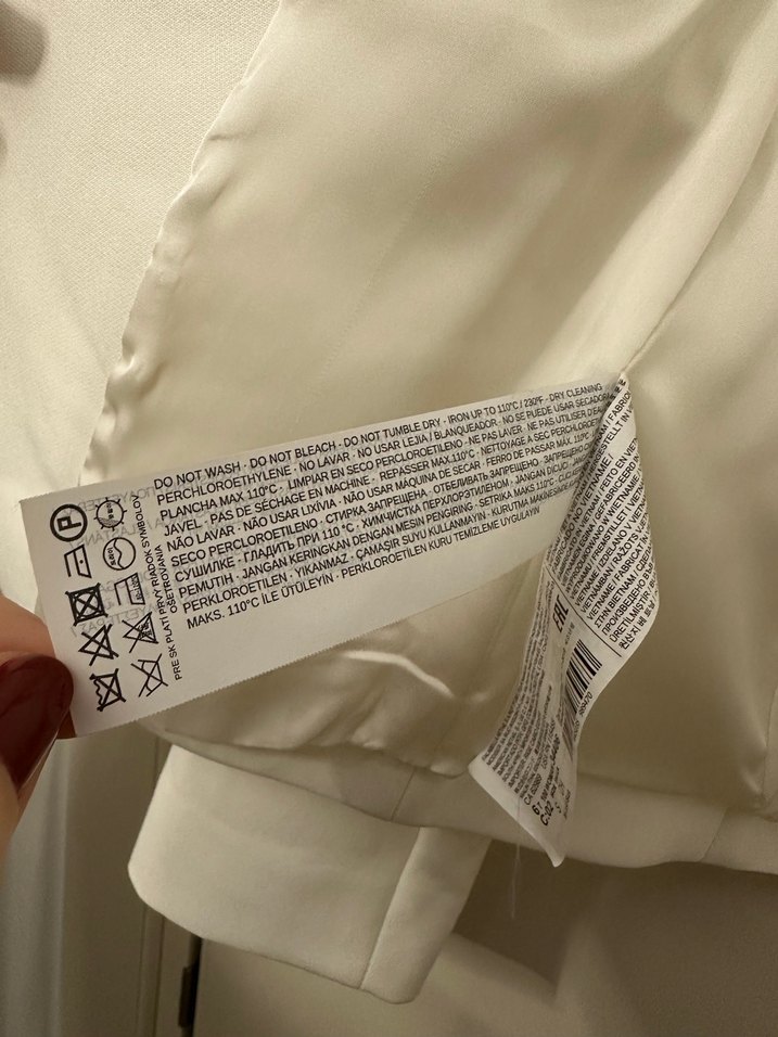 Mango Kadın Blazer Ceket Beyaz S - Görsel 4