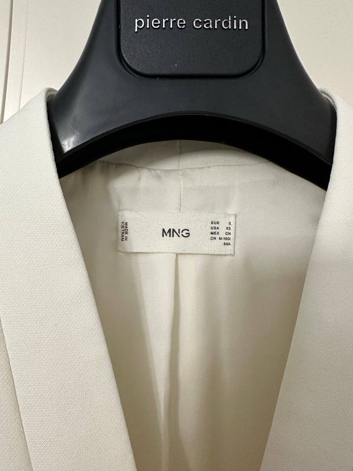 Mango Kadın Blazer Ceket Beyaz S - Görsel 2