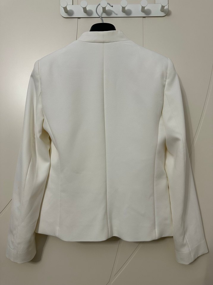 Mango Kadın Blazer Ceket Beyaz S - Görsel 3