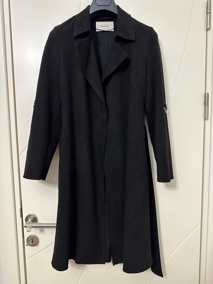 Stradivarius Kadın Süet Trençkot - Görsel 2