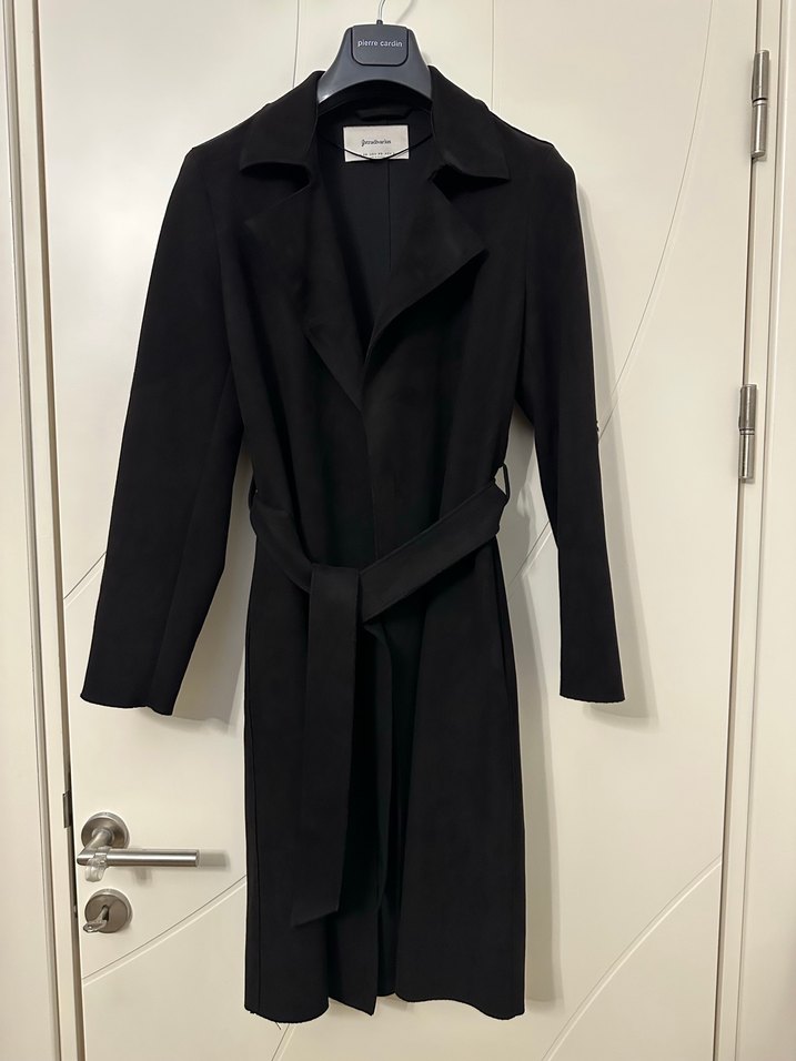 Stradivarius Kadın Süet Trençkot - Görsel 4