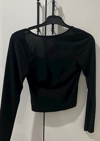 s Beden siyah Renk Gotik crop bluz