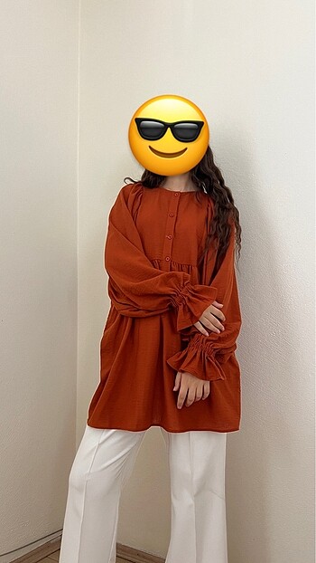 s Beden turuncu Renk MANUKA gömlek yenidir .