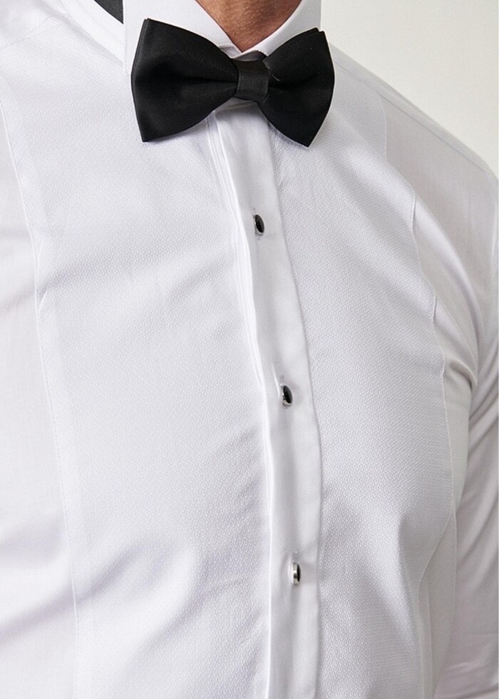 Ata yaka smokin gömlek - Görsel 2