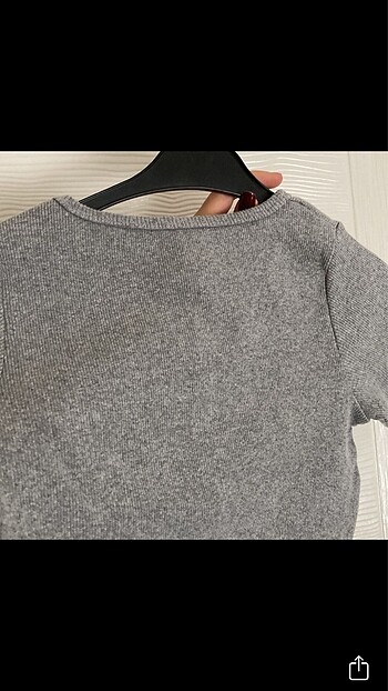 s Beden gri sade crop