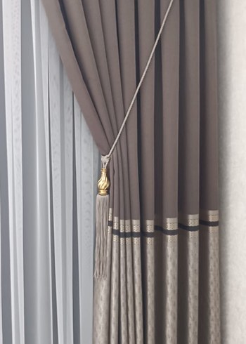 Rose Kahve Fon Perde - Görsel 2