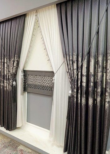 Orta desenli fon perde - Görsel 5