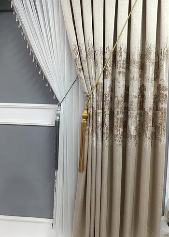 Orta desenli fon perde - Görsel 3