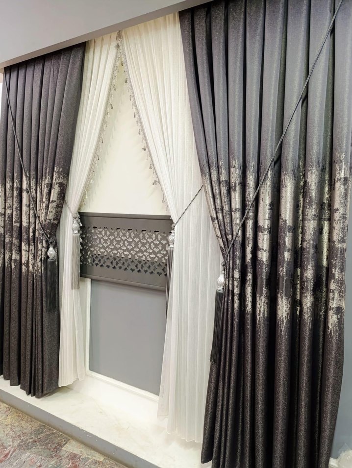 Orta desenli fon perde - Görsel 5