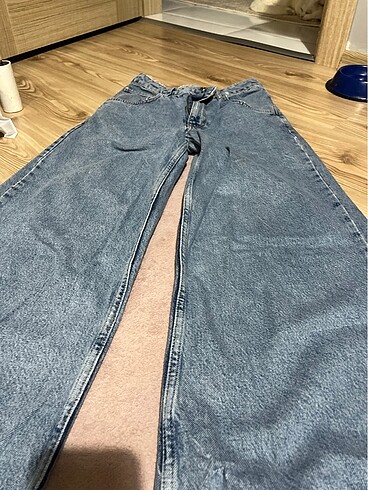 xs Beden mavi Renk Mango kot bol pantolon