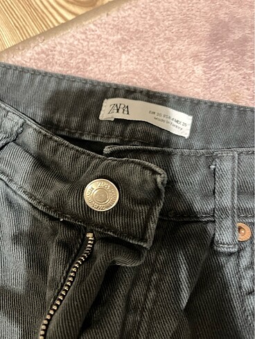 Zara ZARA SİYAH BOL KOT PANTOLON