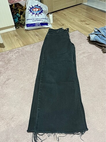 ZARA SİYAH BOL KOT PANTOLON