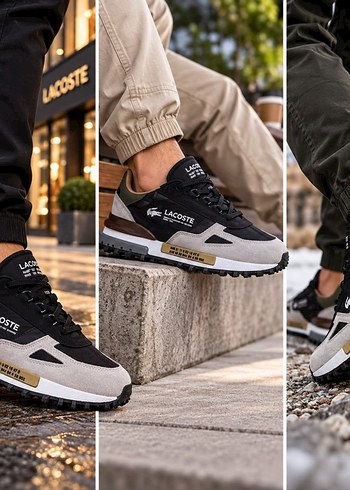 Lacoste Siyah Beyaz Spor Sneaker