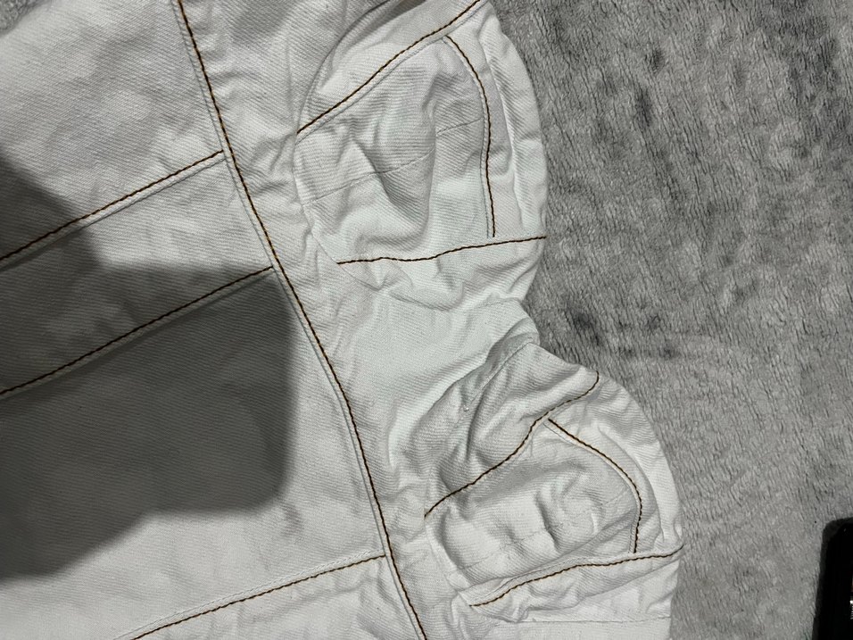 Beyaz straplez bustiyer bluz - Görsel 2