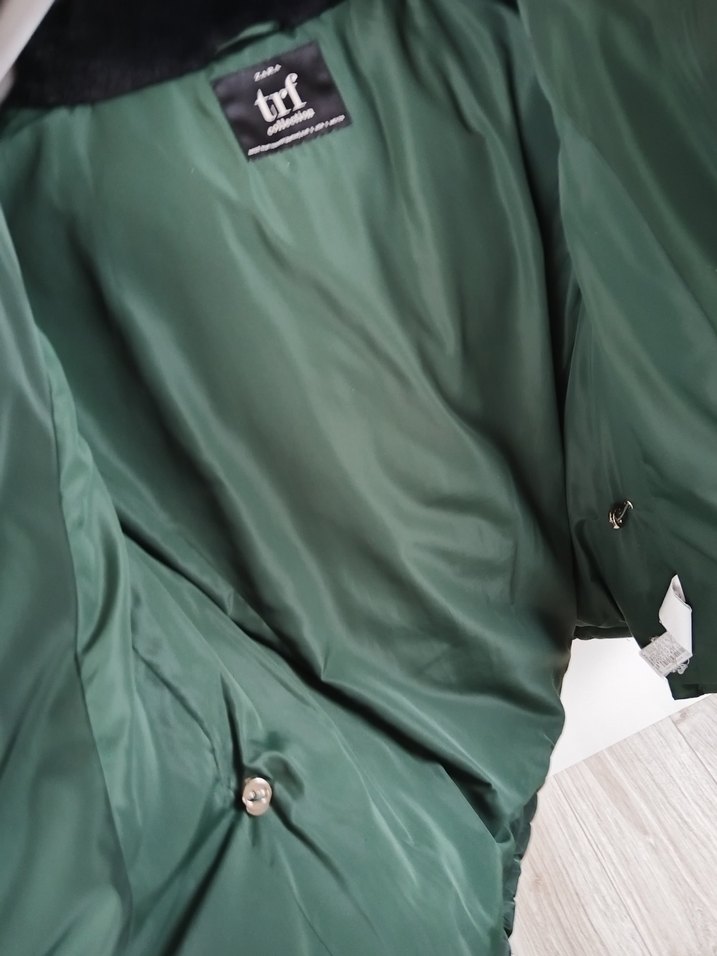 Kadın Yeşil Kürklü Kış Montu - Görsel 3