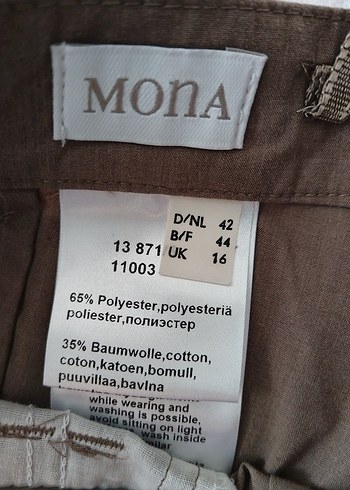 Bej Rahat Kesim Midi Kadın  Pantolon - Görsel 3