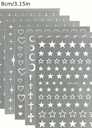 Renkli Yıldızlı Tırnak Süslemeleri - Görsel 3