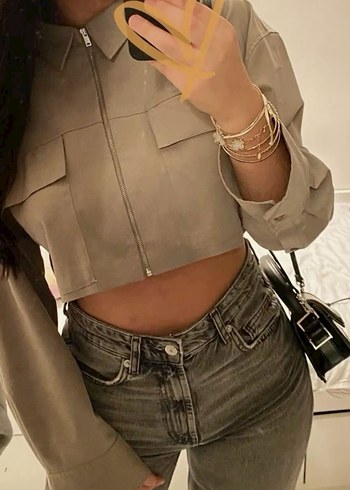 Zara crop ceket - Görsel 2