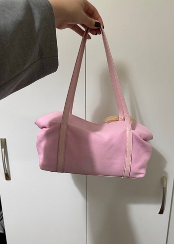 Pembe housebag çanta - Görsel 2