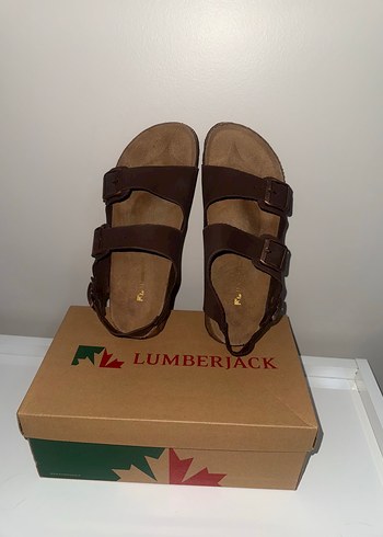 Erkek Kahverengi Süet Tokalı Sandalet - Görsel 4