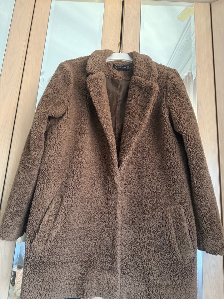 Kahverengi Midi Kadın Kaban - Görsel 3