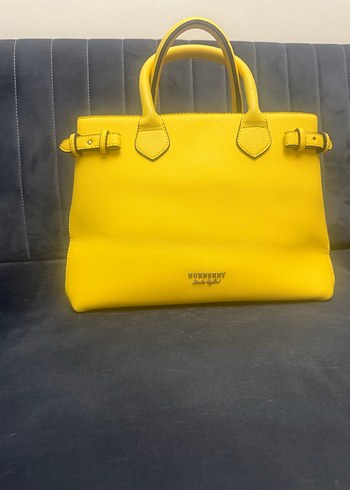 Sarı Deri Kadın El Çantası - Burberry - Görsel 2