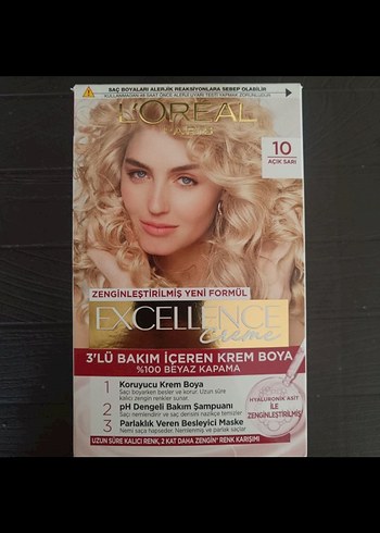 L'Oréal Excellence Creme 10 Açık Sarı Saç Boyası