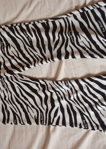 Zebra Desenli, Pilili, Midi Hamile Eteği - Görsel 2