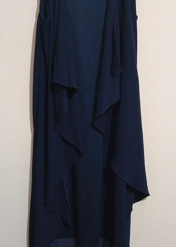 Lacivert Kadın Uzun yelek - Görsel 3