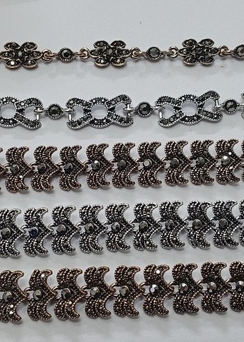 İşlemeli Zincir Detaylı Kadın El Zinciri - Görsel 2