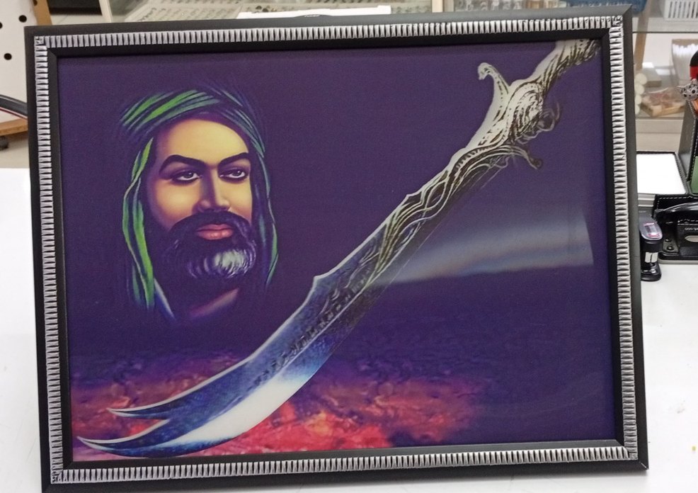 Beyaz Kedi Aksesuarı Çerçeveli Tablo 3 boyutlu - Görsel 5