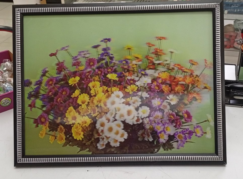 Beyaz Kedi Aksesuarı Çerçeveli Tablo 3 boyutlu - Görsel 3