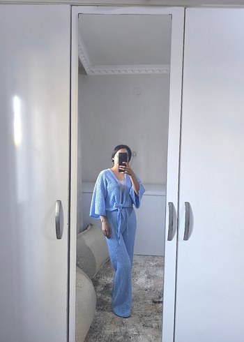 Pastel Mavi Normcore Bornoz