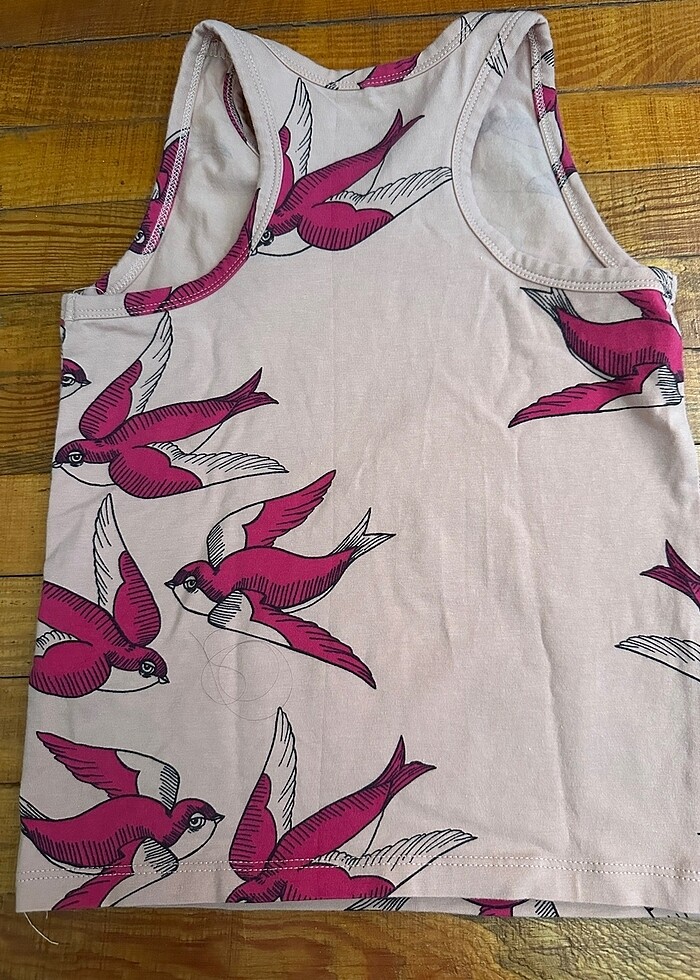 Kız çocuk kalın penye atlet (Organik pamuk) - Görsel 2