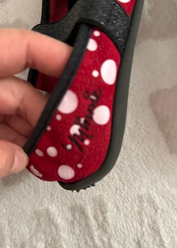 Kız Çocuk Kırmızı Minnie Mouse Sıcak Panduf - Görsel 5