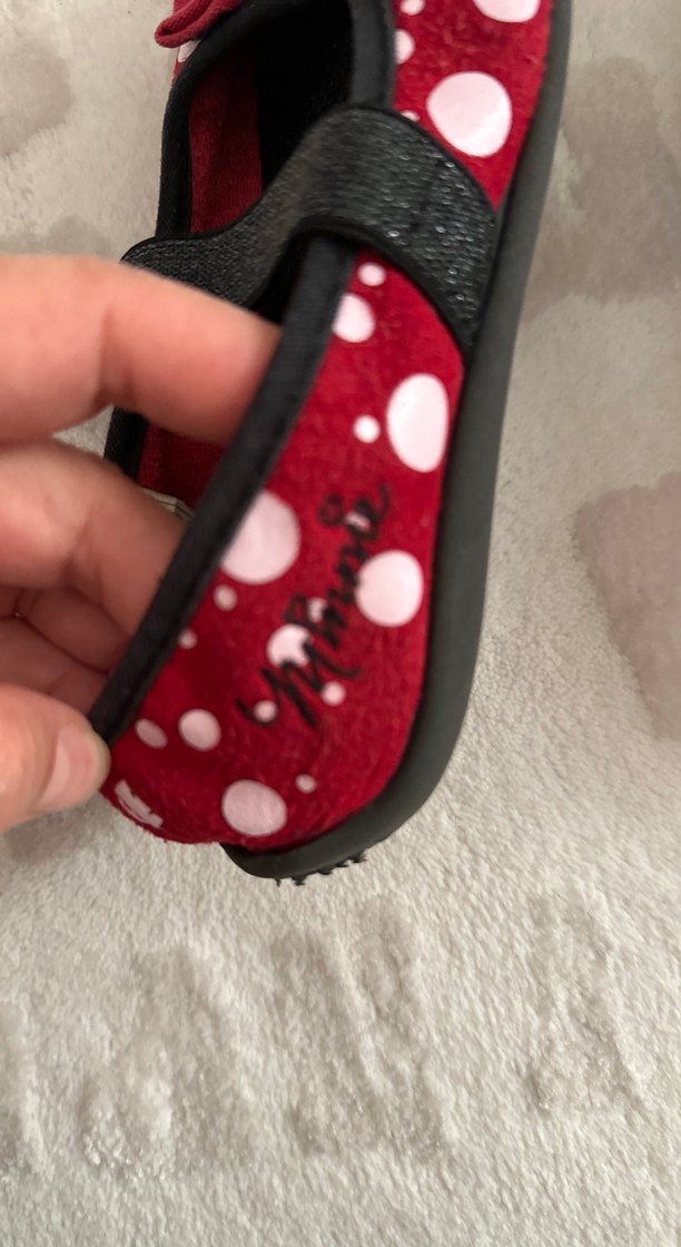 Kız Çocuk Kırmızı Minnie Mouse Sıcak Panduf - Görsel 5