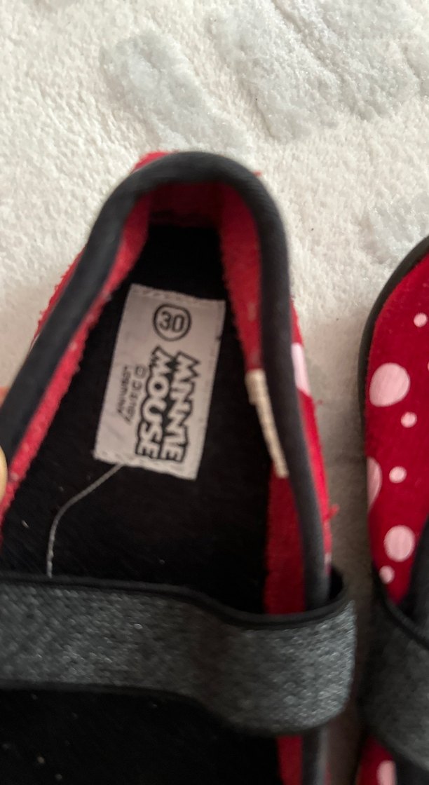 Kız Çocuk Kırmızı Minnie Mouse Sıcak Panduf - Görsel 2