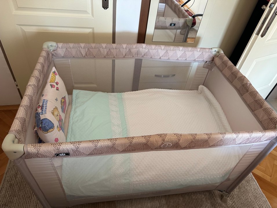 Pastel Renkli (Sütlü Kahve) Park Yatak - Görsel 2