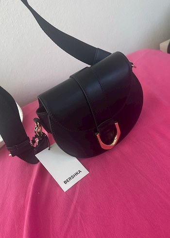 Bershka Bershika Siyah Minimal Capraz Canta