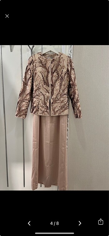 Che may ceket 36 s beden altın kök gold işlemeli - Görsel 4