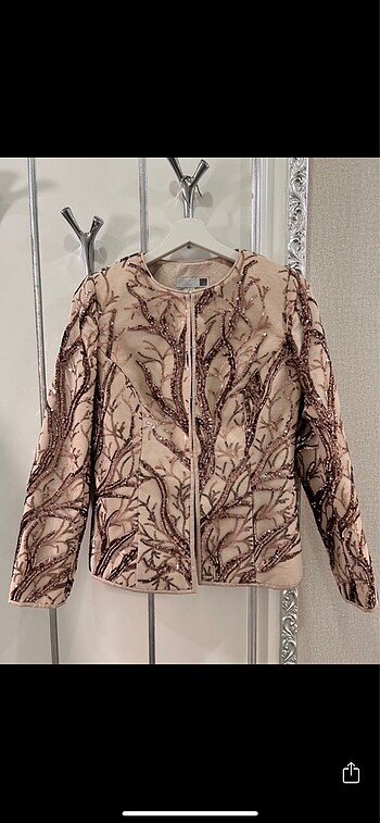 Che may ceket 36 s beden altın kök gold işlemeli - Görsel 2